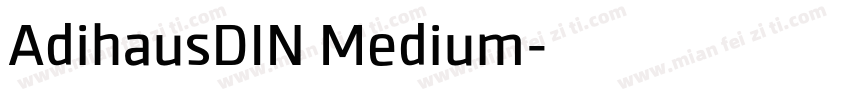 AdihausDIN Medium字体转换